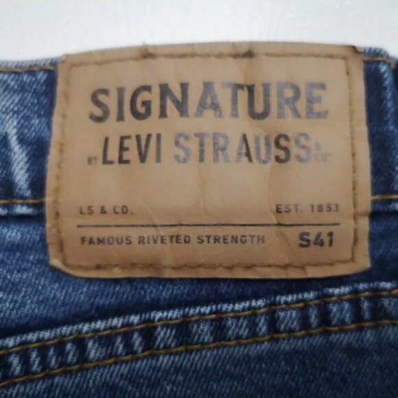 Signature by Levi Strauss S41 Medium Wash Men's Size 36/34 Blue Jeans - Picture 10 of 15